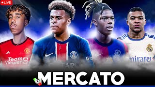 🔴LIVE MERCATO  🤯MBAPPE AU REAL OSIMHEN DOUE ET NEVES VERS LE PSG WILLIAMS AU BARCA YORO A MU [upl. by Suilenrac94]