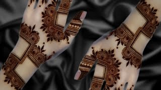 Square Mehndi Designs For Back Hand ll Easy Arabic Mehndi Design For Front Handll New stylish Mehndi [upl. by Hirsh169]