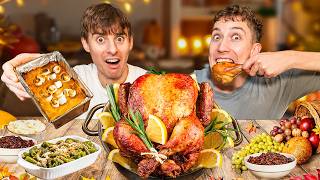 Two Brits try Real Thanksgiving [upl. by Kuska952]