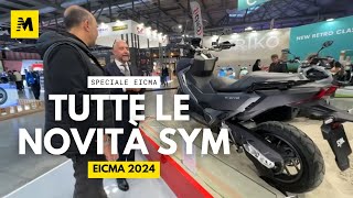 SYM novità scooter 2025 tutta la gamma a EICMA 2024 [upl. by Khichabia307]