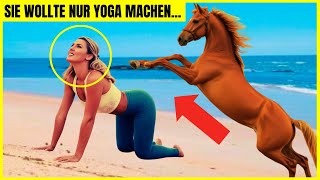 SIE WOLLTE NUR YOGA AM STRAND MACHEN ABER DIESES PFERD KAM NÄHER UND EIN GEHEIMNIS ÄNDERTE ALLES [upl. by Ennaitak148]