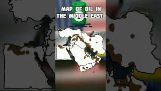 Map of oil in the Middle East geography mapping oil arabia background byItzThaiAnimations [upl. by Leanora]