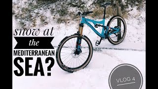 ENDURO MTB im SCHNEE  Finale Ligure Mountainbike [upl. by Kirre928]