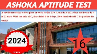 ashoka aptitude test  AAT 2024  ashoka university admission ashoka university  ashoka test16 [upl. by Gatian]