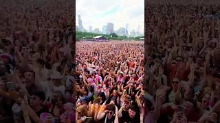 Chappell Roan leads her fans in massive group dance at Lollapalooza in Chicago [upl. by Esmerelda]