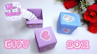 How To Make Surprise Gift Box  Paper Gift Box Making  Paper Craft [upl. by Auohp]