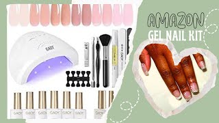 Amazon Gel Nail Kit  GAOY Gel Nail DIY Kit  Gel Nails At Home [upl. by Terti]