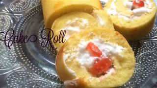 Cake Roll Recipe in Malayalam  Rinus Kitchen [upl. by Yelknirb706]