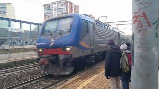 Trenitalia E464 595  Vivalto arrives at Collegno 11262024 [upl. by Irah]