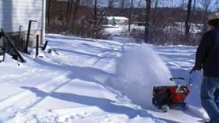 TORO SNOWBLOWER model S 620 6inches of snow [upl. by Ellevel]