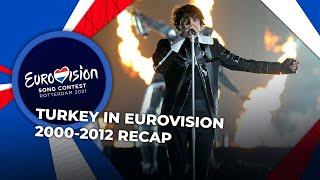 Turkey in Eurovision 20002012  RECAP [upl. by Indira]