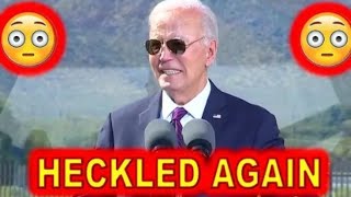 Joe Biden FELL APART Today When HECKLED at Gila Indian River Community 😅😅😒 [upl. by Shirl313]