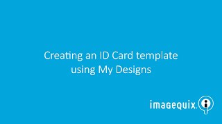 Creating an ID Card template [upl. by Tatiana]