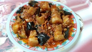 My version of pork binagoongan with eggplant Binagoongang baboy na may talong panlasang pinoy [upl. by Yl]