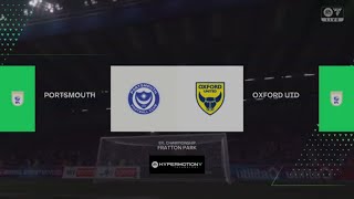 Portsmouth vs Oxford United Highlights  EFL Championship 2425 [upl. by Britteny]