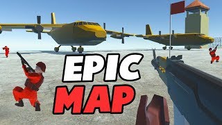 EPIC New Map GIANT FORT amp Beach Defense Ravnefield New Update Gameplay [upl. by Nicram]