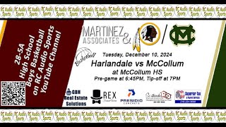 Boys Basketball Harlandale vs McCollum at McCollum HS 121024 [upl. by Spatola]