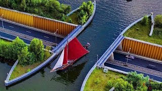 The Veluwemeer Aqueduct A Stunning Engineering Feat in the Netherlands [upl. by Nos699]