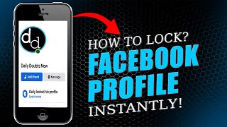 How to Lock Facebook Profile on iPhone 2024 [upl. by Hanway449]