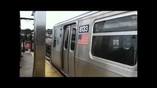 R143 L Trains at Broadway Junction [upl. by Nylirak]