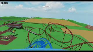 Corkscrew Coaster Revamped  Theme Park Tycoon 2 [upl. by Ynaffital]