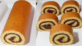 Swiss Roll Cake Basic Vanilla Swiss Roll Cake Moist Swiss Roll Cake Literally melts in your mouth [upl. by Harriette]