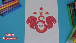 UltrAslan Galatasaray Logo  Boyama Sayfası [upl. by Aerdno]