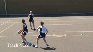 Netball  Attacking Movement  The Full Turn [upl. by Ysset]