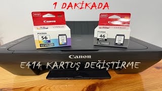 Canon Yazıcı Kartuş Değiştirme  Canon E414 [upl. by Yecies]