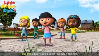 Kids Songs Playlist With Lyrics amp Actions  Sing and Dance for Kids  Little Action Kids [upl. by Aluap876]