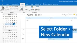 How to create multiple calendars in Outlook [upl. by Luise]