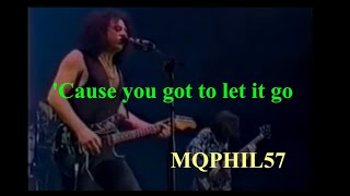 TOTO Dont chain my heart Live LYRICS [upl. by Schofield]