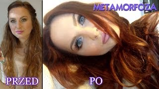 MOJA METAMORFOZA ♣ Zmiana koloru włosów ♣ Naturalna henna ♣ Rude włosy [upl. by Wera]