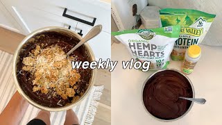 WEEKLY VLOG my goto acai bowl recipe giving john a quarantine haircut [upl. by Maccarthy]