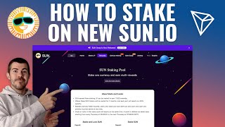 How to Stake New SUN Token on Sunio [upl. by Okajima]