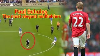 Paul Scholes ● The most elegant midfielders Skills amp Goals [upl. by Yelkreb163]