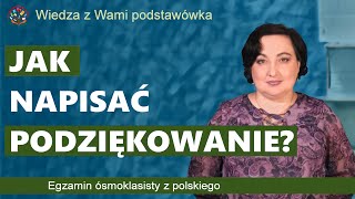 Jak napisać podziękowanie Zadanie dla klas młodszych film z lekkim humorem [upl. by Kissie]