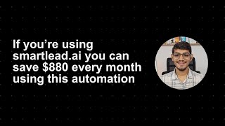 Save hundreds of dollars with this automation if youre using smartleadai [upl. by Hagile]