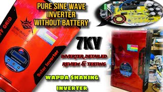 Pure sine wave Inverter detailed review amp testing  Wapda sharing inverter without battery [upl. by Hanikehs]