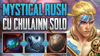 MYSTICAL RUSH Cu Chulainn Solo Gameplay SMITE Ranked Conquest [upl. by Arbe]