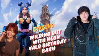 Sykkuno Wildin out with Neon on his Birthday Valorant Bash ft Foolish Kkatamina Starsmitten Shou [upl. by Eidissac836]