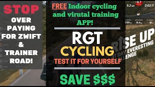 RGT cycling  FREE Alternative to ZWIFT amp TrainerRoad [upl. by Tertias796]