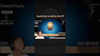 Bro chooses the difficulty in the South Park game ☠️ ishowspeed southpark speed ishowspeedshorts [upl. by Cardew]