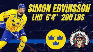 Simon Edvinsson Highlights 2021 NHL Entry Draft [upl. by Studner]