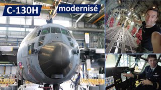 Découverte du premier Hercule C130H modernisé de lArmeedelairfrancaise [upl. by Baptlsta]