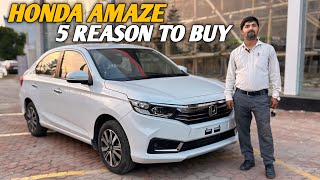 5 reasons to buy honda amaze 😱🔥  Review By Ask Carwale 🥰🔥 [upl. by Hehre]