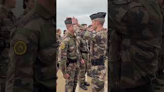 La cérémonie de remise des calots 🫡 gendarmerie gendarme militaire bravo [upl. by Drannek]