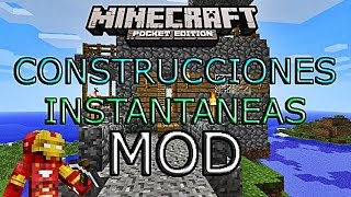 CONSTRUCCIONES INSTANTÁNEAS  MINECRAFT PE 0105 [upl. by Yrrad]