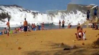 BEACH RESORT AMAZING TSUNAMI WAVES [upl. by Werna]