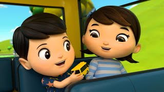 Wheels On The Bus  Boo Boo Kids  Nursery Rhymes amp Kids Songs  Lellobee [upl. by Hartzke]